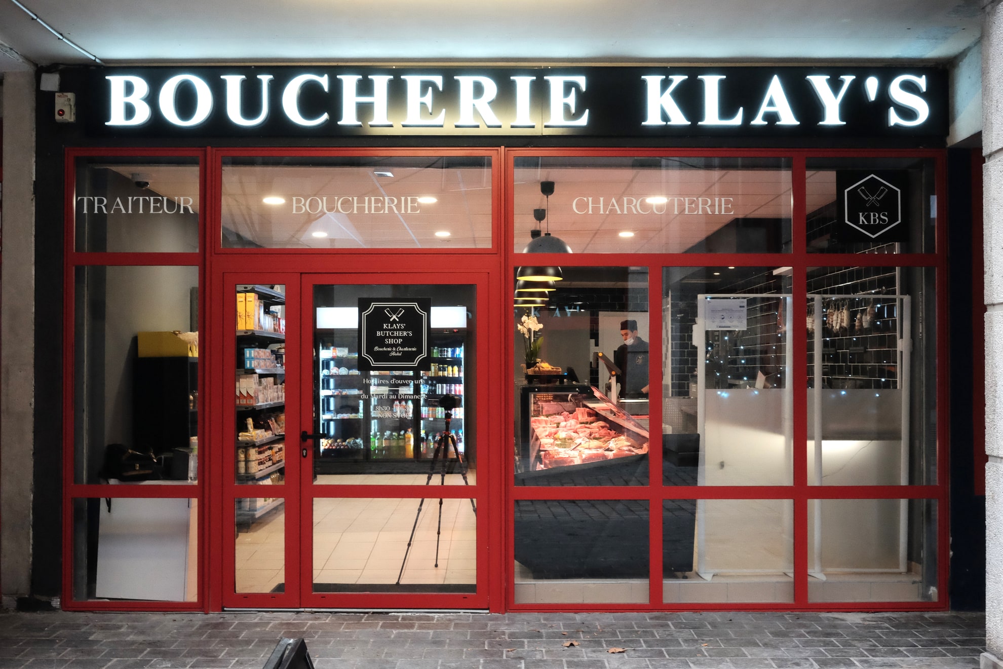 Vitrine Boucherie sur-mesure